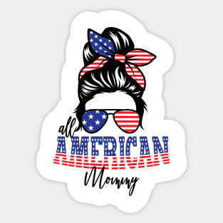 4th of July All American Mommy Sticker